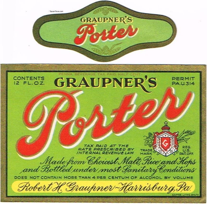 Graupner's Porter ~PA tax