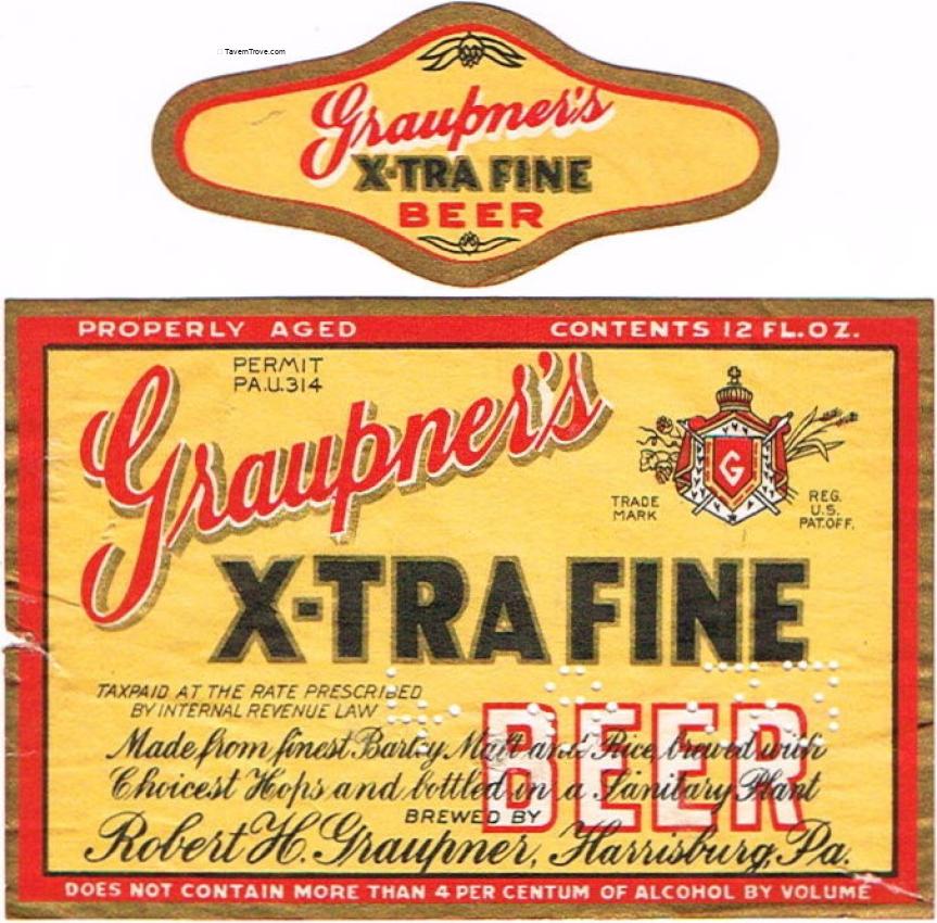 Graupner's X-tra Fine Beer