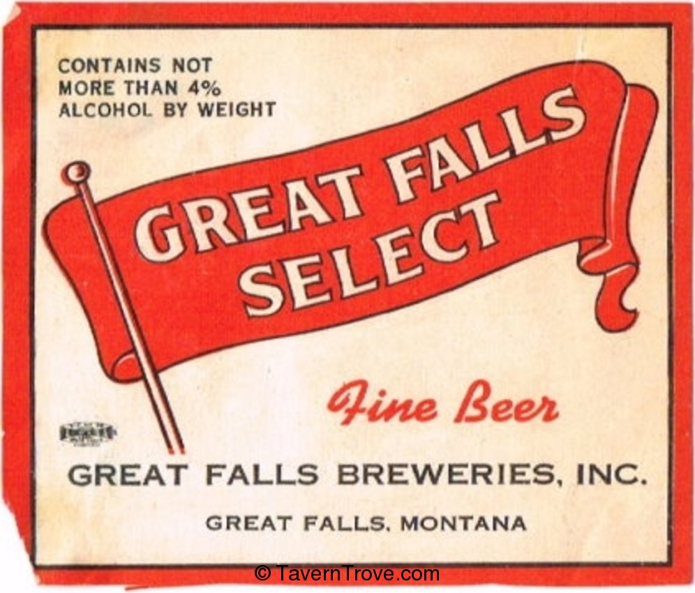 Great Falls Select Beer