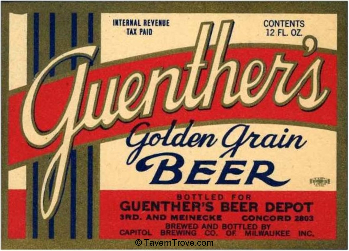 Guenther's Golden Grain Beer