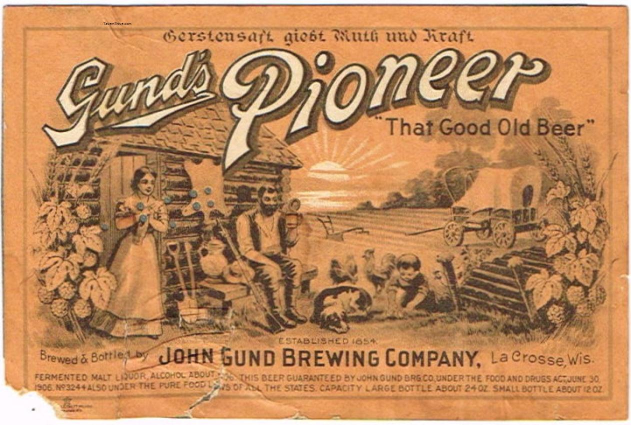 Gund's Pioneer Beer