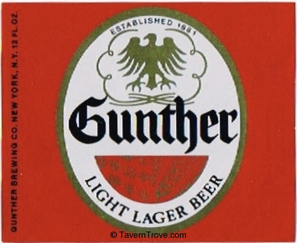 Gunther Light Lager Beer