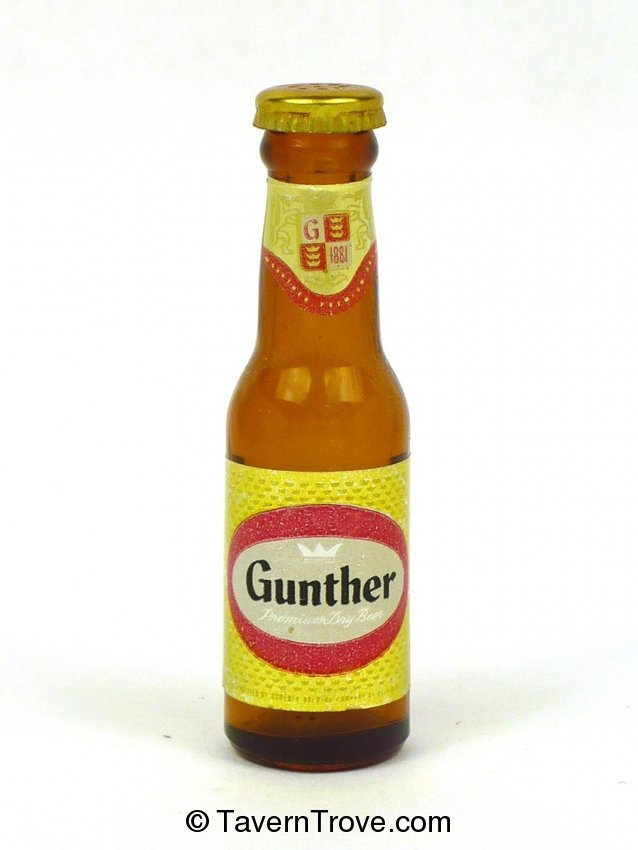 Gunther's Premium Dry Beer salt shaker