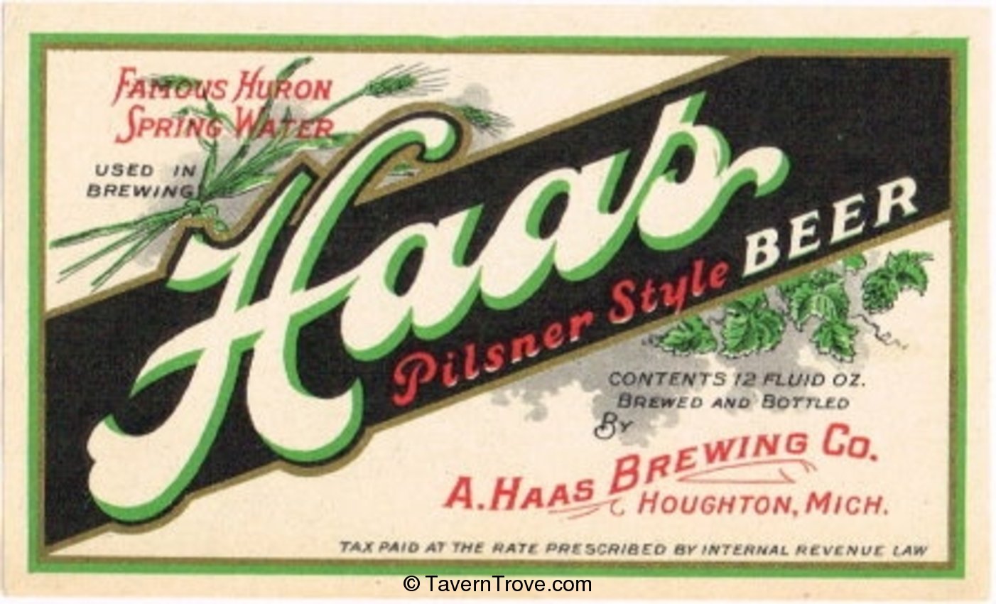 Haas Pilsner Style Beer