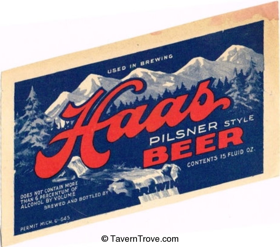 Haas Pilsner Style Beer