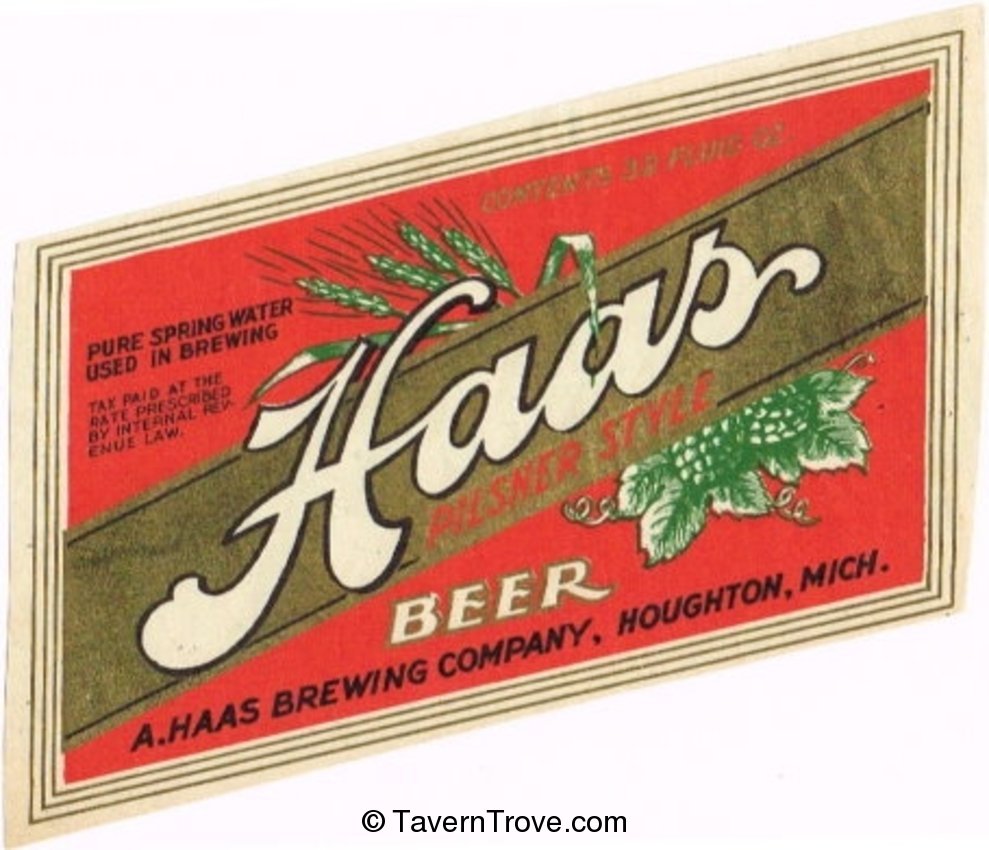 Haas Pilsner Style Beer