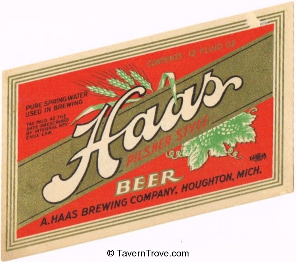 Haas Pilsner Style Beer