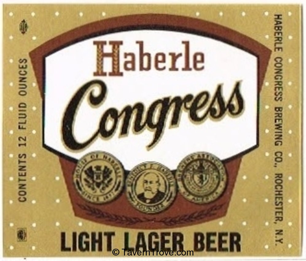 Haberle Congress Light Lager Beer