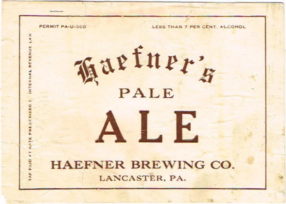 Haefner's Pale Ale