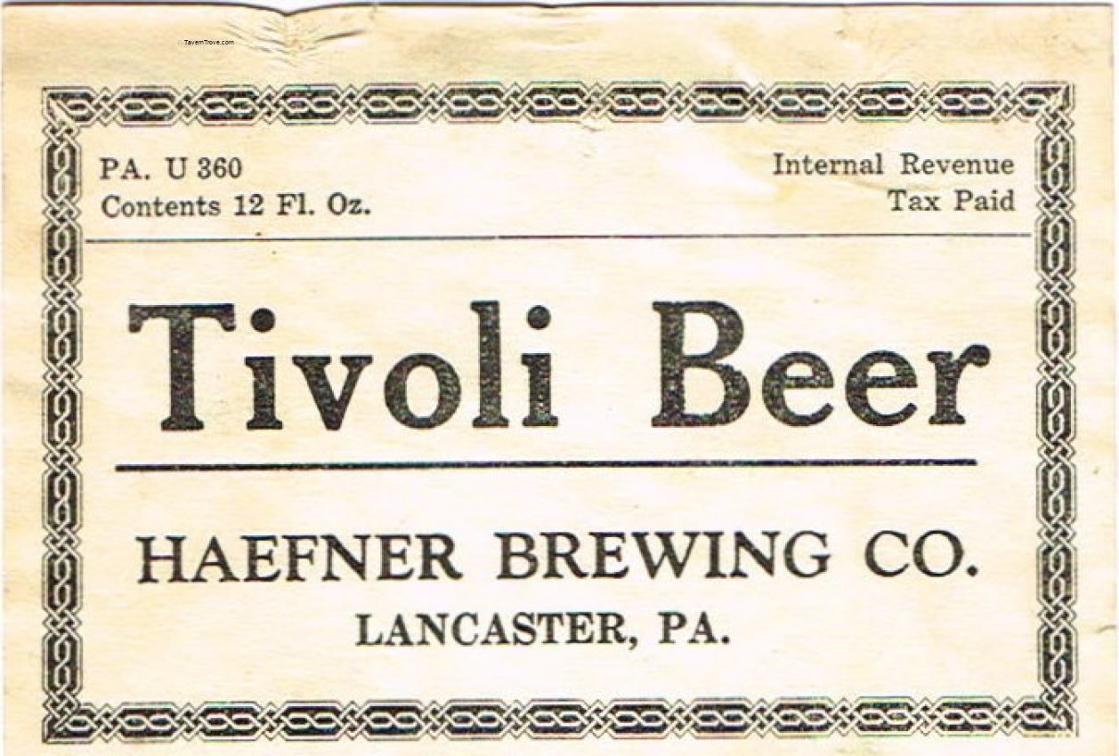 Haefner Tivoli Beer