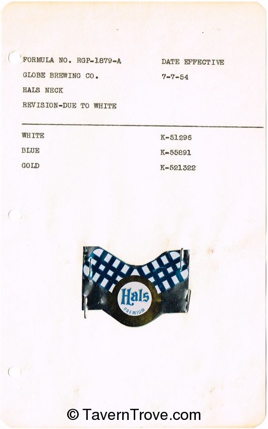 Hals Beer (Proof Sheet)