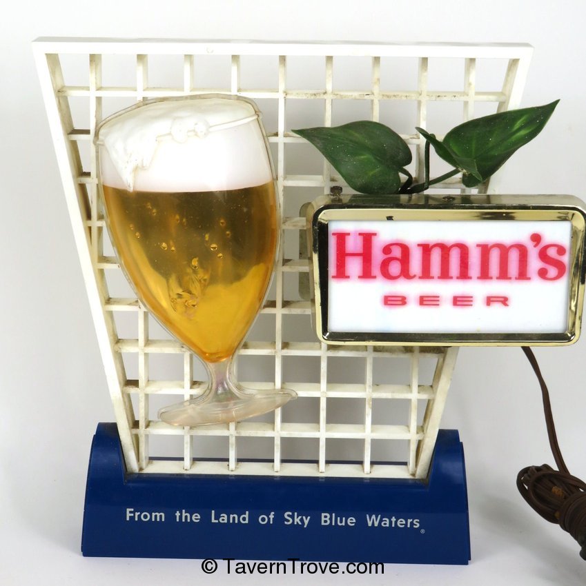 Hamm's Beer Trellis Lighted Sign