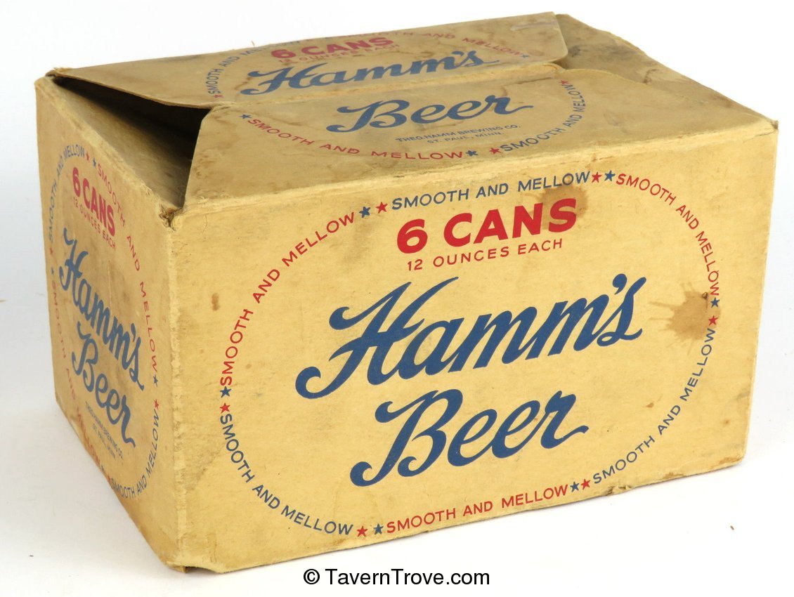 Hamm's Preferred Beer six pack box