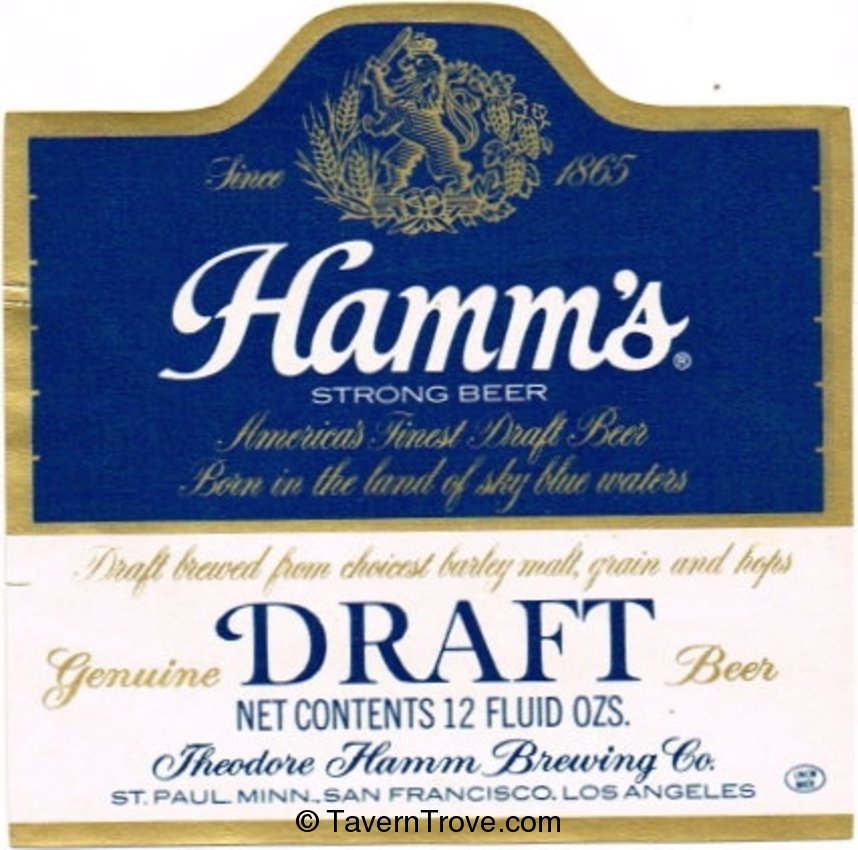 Hamm's Draft Beer