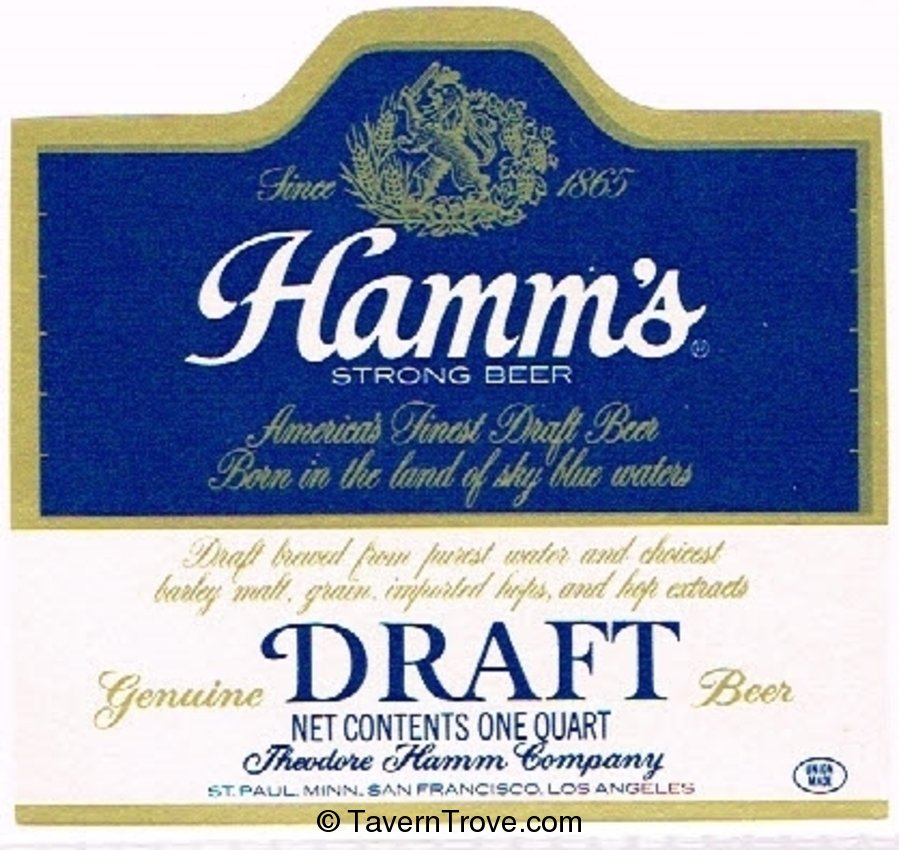 Hamm's Draft Beer