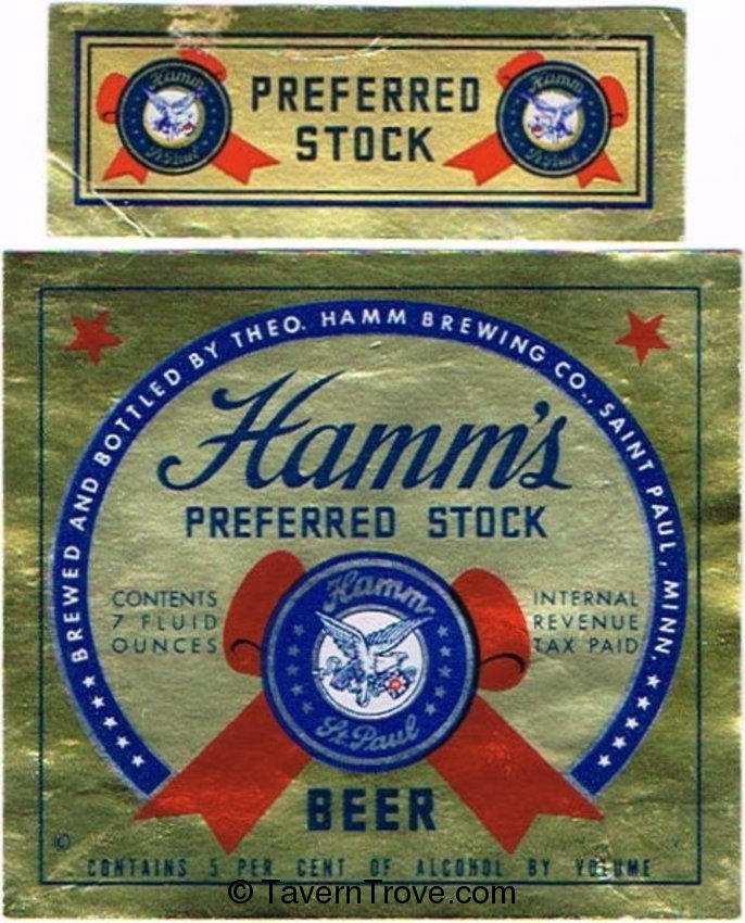 Hamm's Preferred Stock Beer