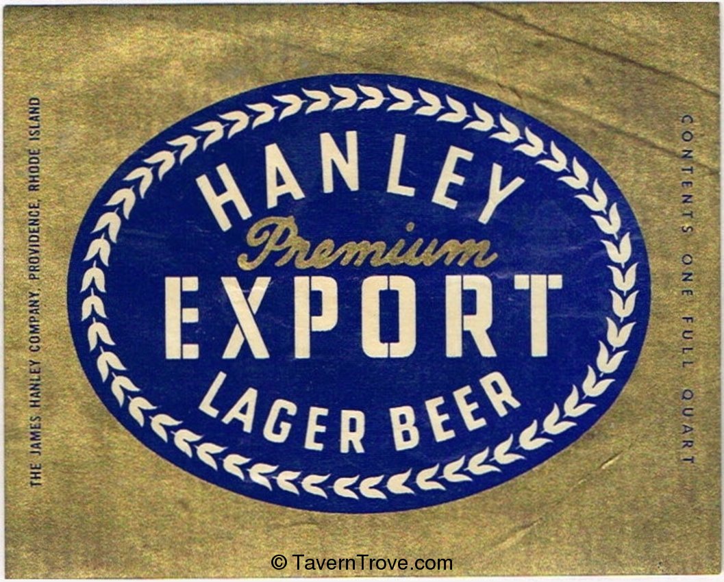 Hanley Premium Export Lager Beer