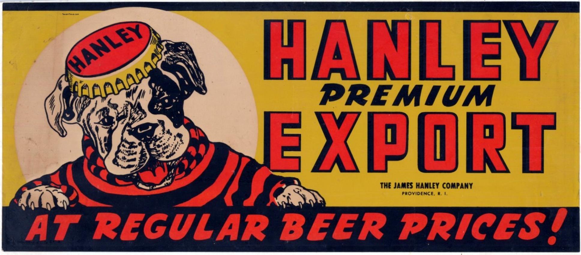 Hanley's Premium Export Beer Paper Tacker