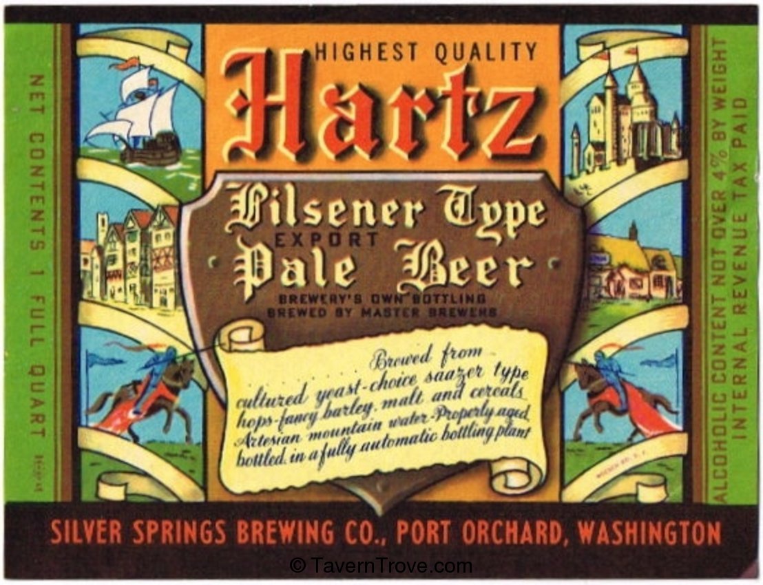 Hartz Pilsener Type Export Pale Beer