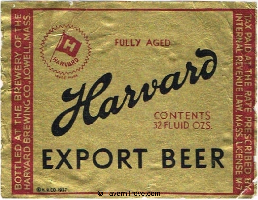 Harvard Export Beer