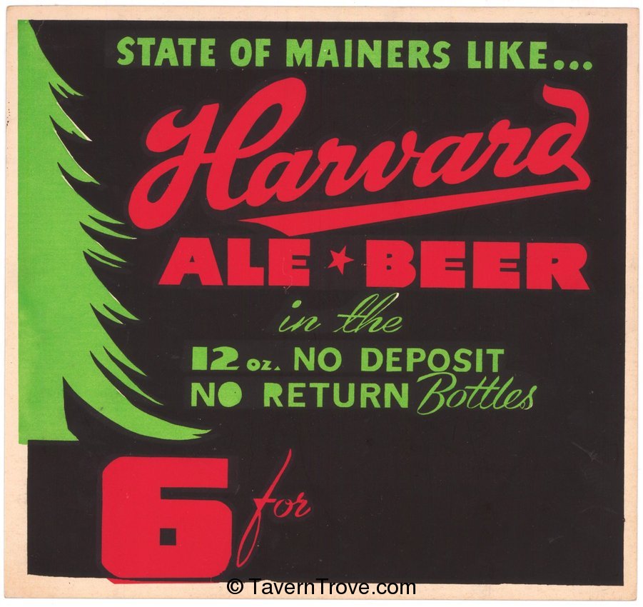 State of Mainers Like Harvard Ale Cardboard