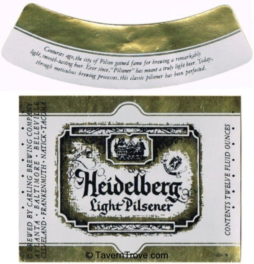 Heidelberg Light Pilsner Beer