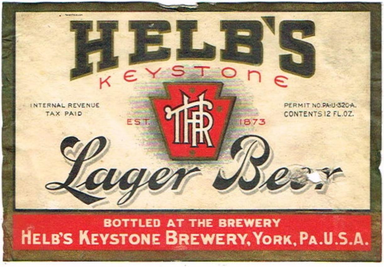 Helb's Keystone Lager Beer