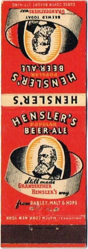 Hensler's Popular Beer/Ale Dupe