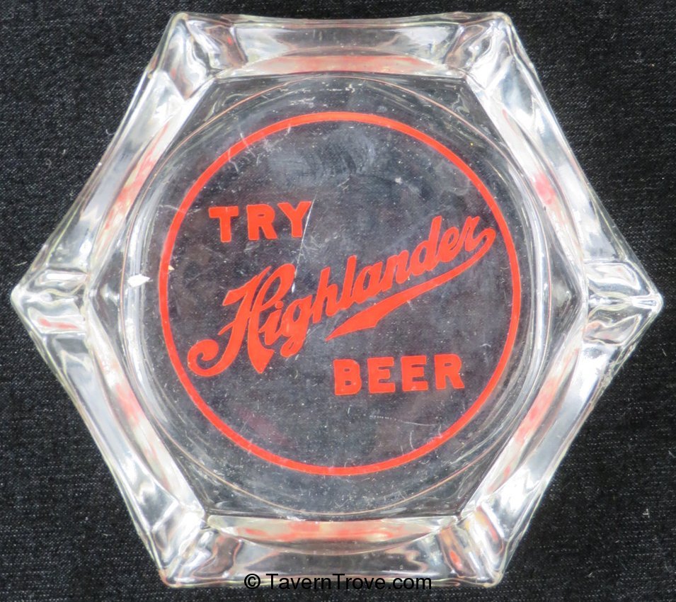 Highlander Beer Glass Ashtray