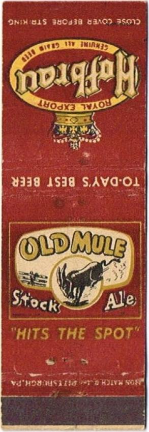 Hofbrau Beer/Old Mule Stock Ale Dupe