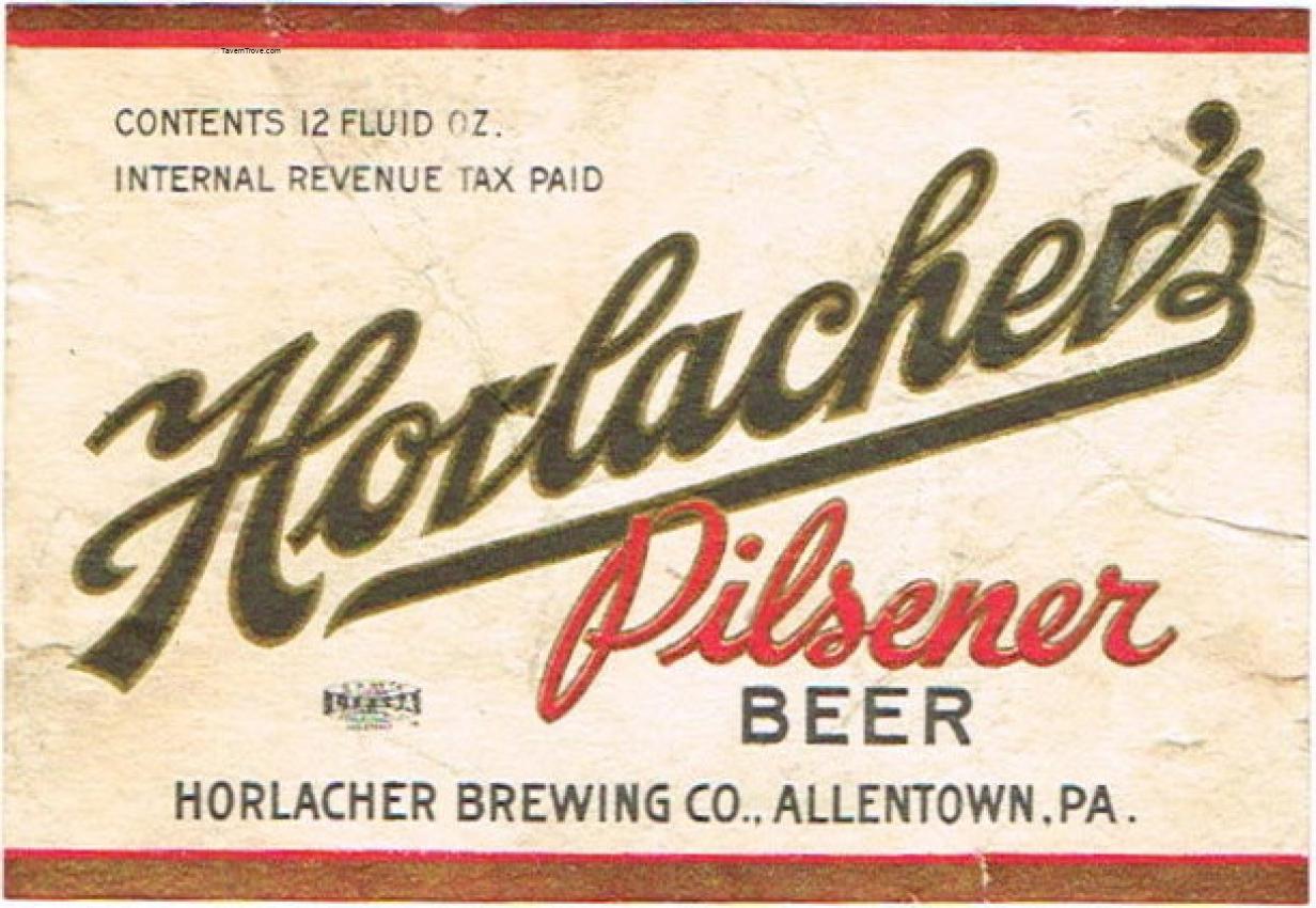 Horlacher's Pilsener Beer