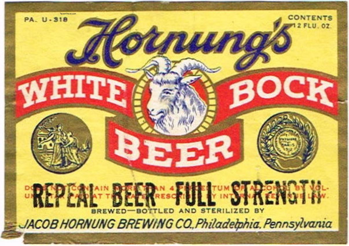 Hornung's White Bock Repeal Beer