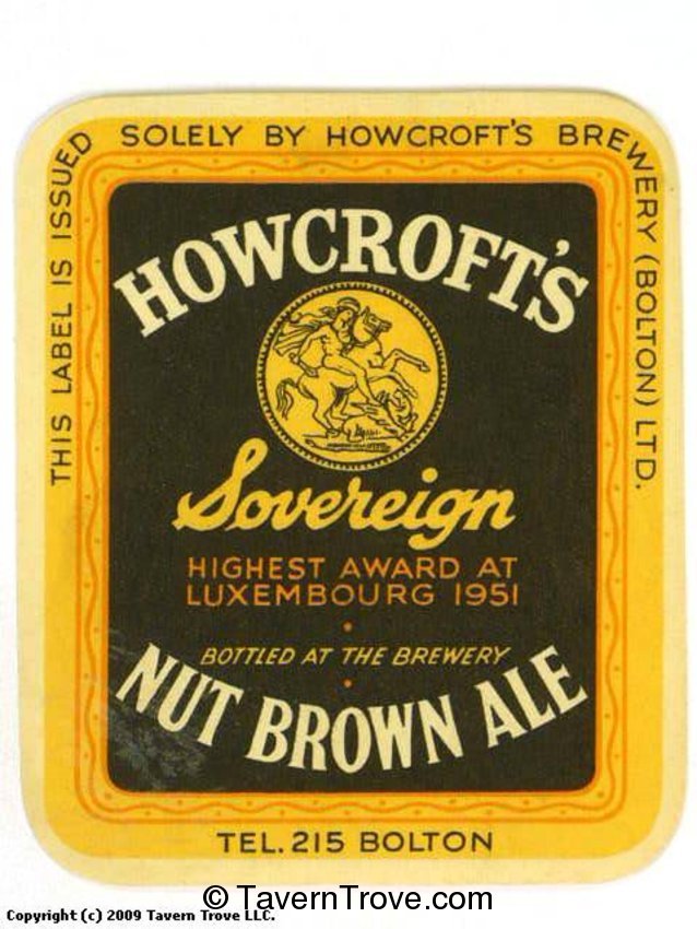 Howcroft's Sovereign Nut Brown Ale