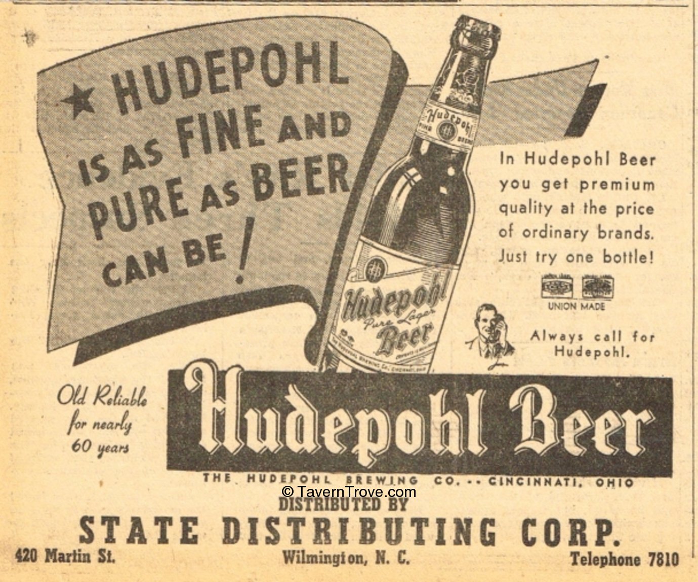 Hudepohl Brewing Company, Cincinnati, OH