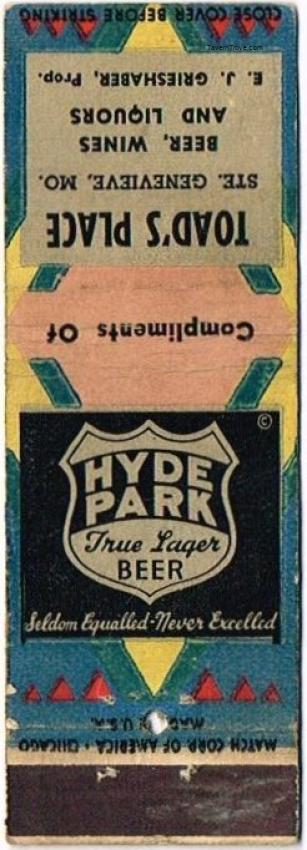 Hyde Park True Lager Beer Dupe