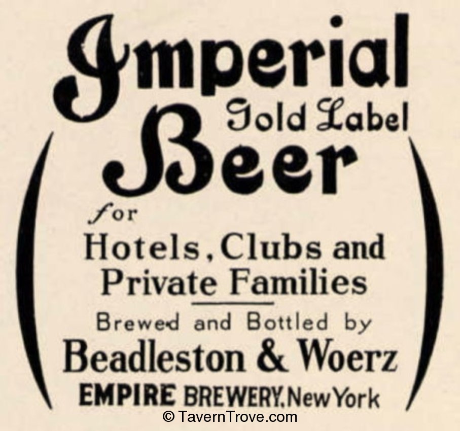 Imperial Gold Label Beer