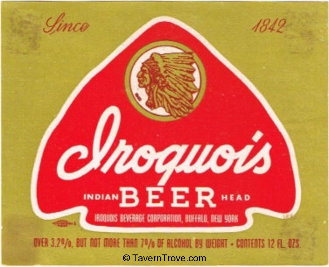 Iroquois Indian Head Beer 