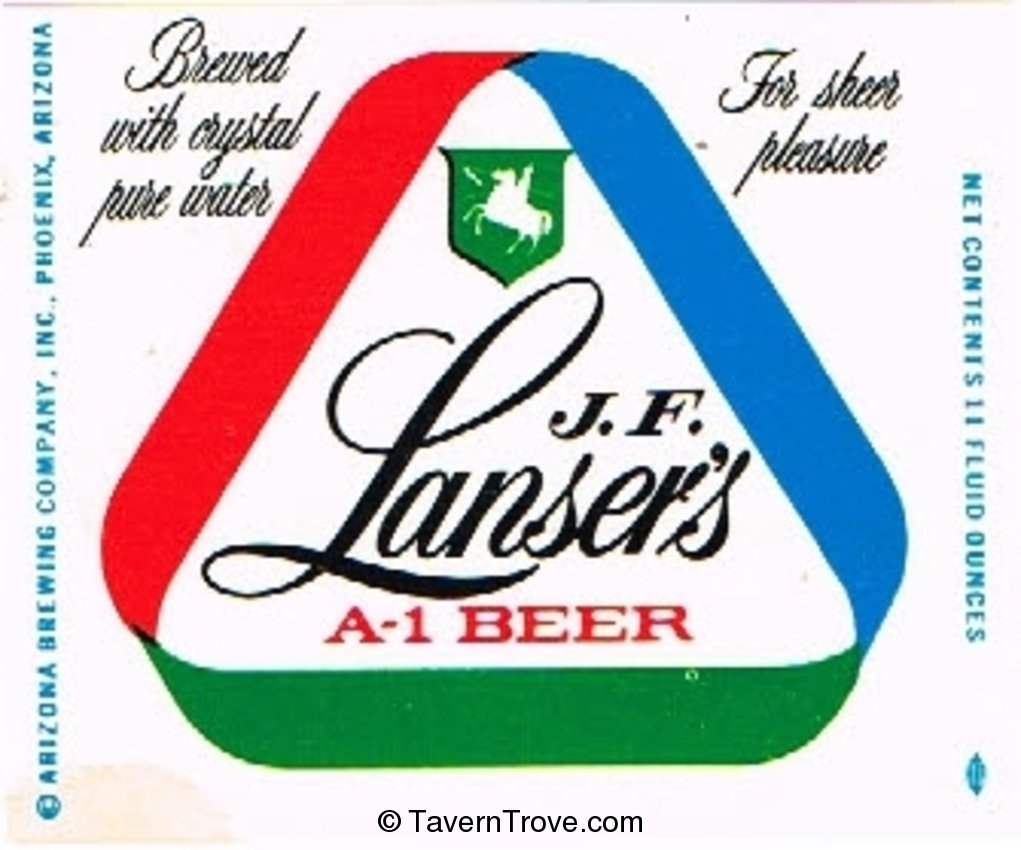 J. F. Lanser's A-1 Beer