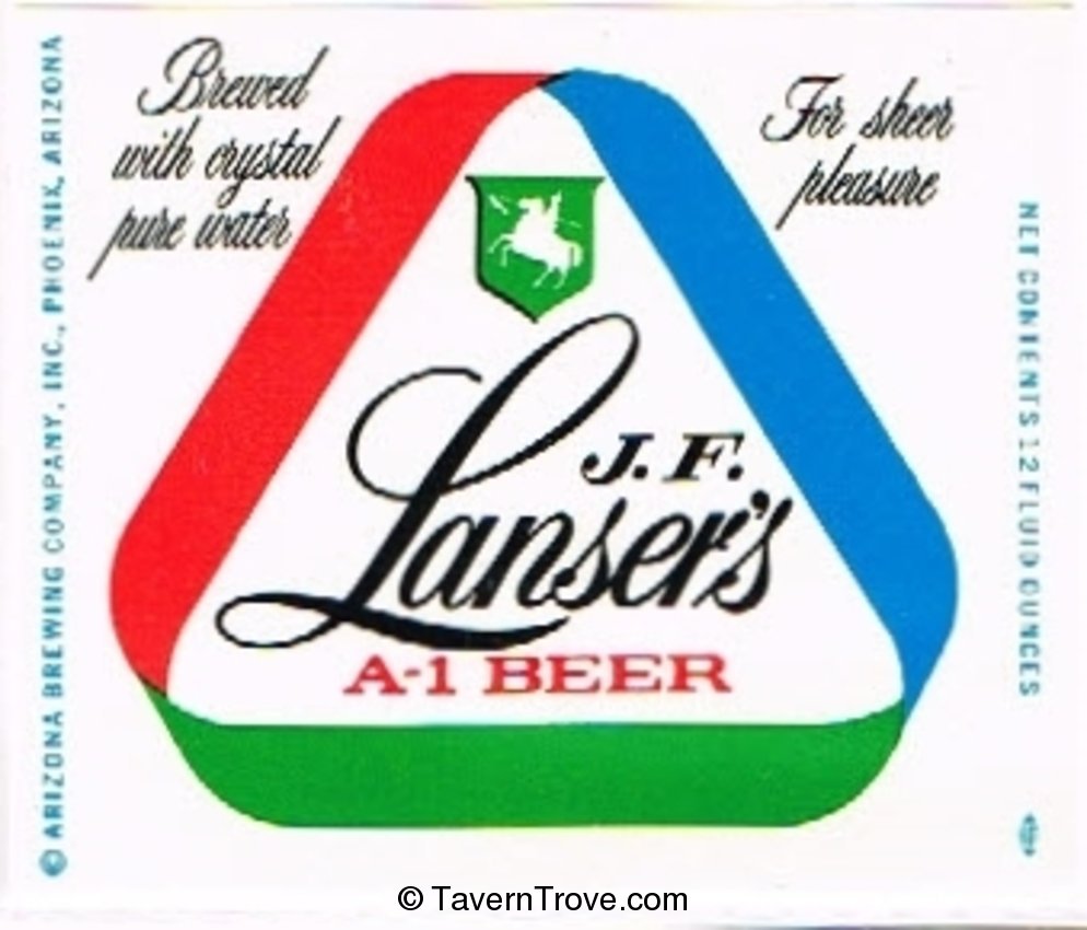 J. F. Lanser's A-1 Beer