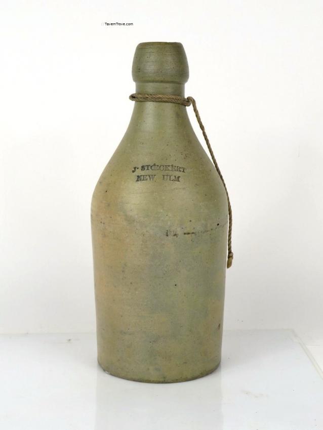 J. Stoeckert Stoneware Beer Bottle New Ulm, Minnesota