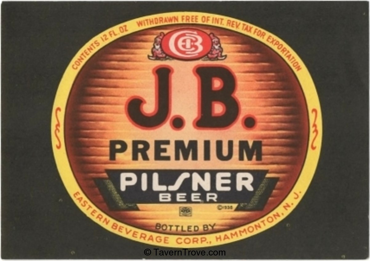 J.B. Premium Pilsner Beer