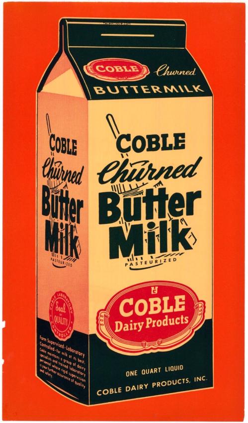 Joe Lowe Co. Coble Butter Milk Carton Paper