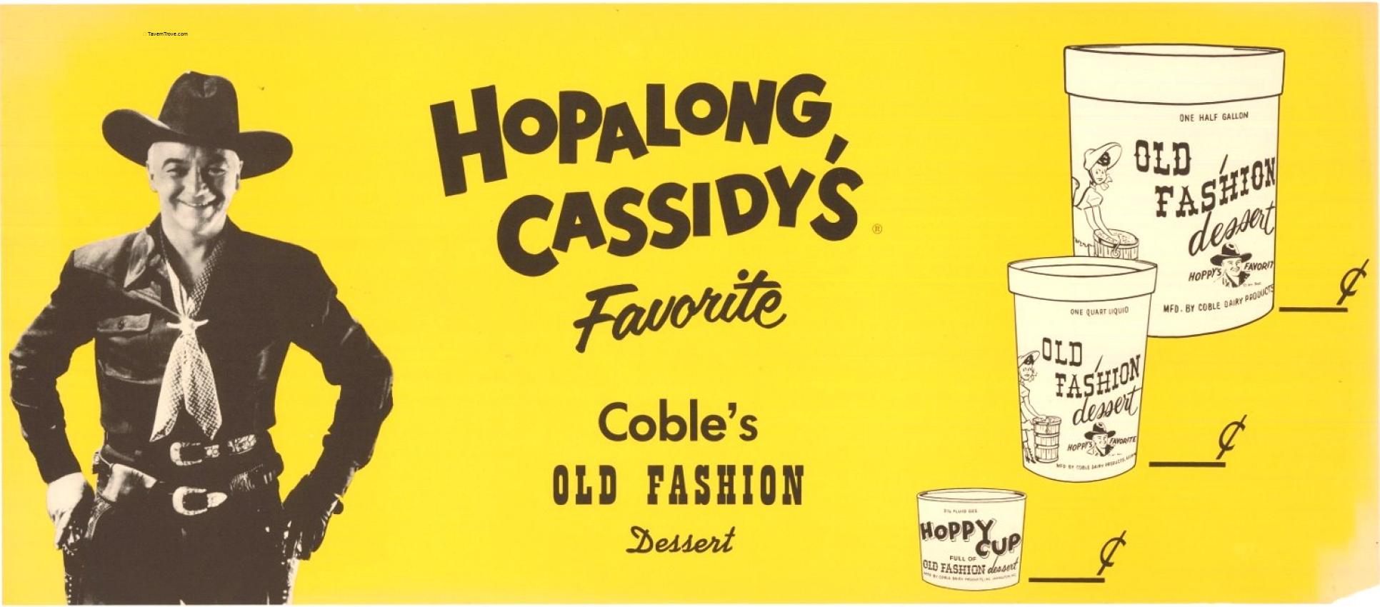 Joe Lowe Co. Coble Hopalong Cassidy Ice Cream Paper