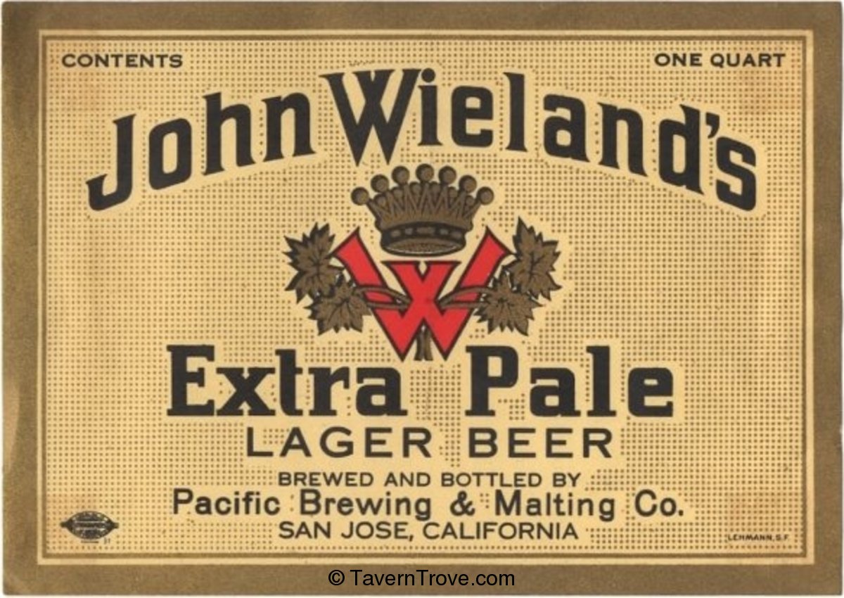 John Wieland's Extra Pale Lager Beer