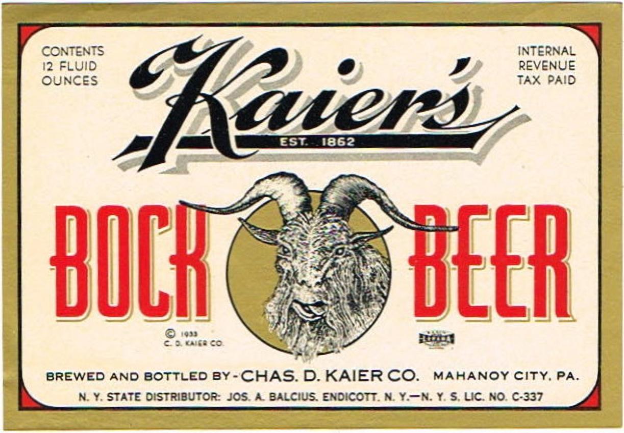 Kaier's Bock Beer