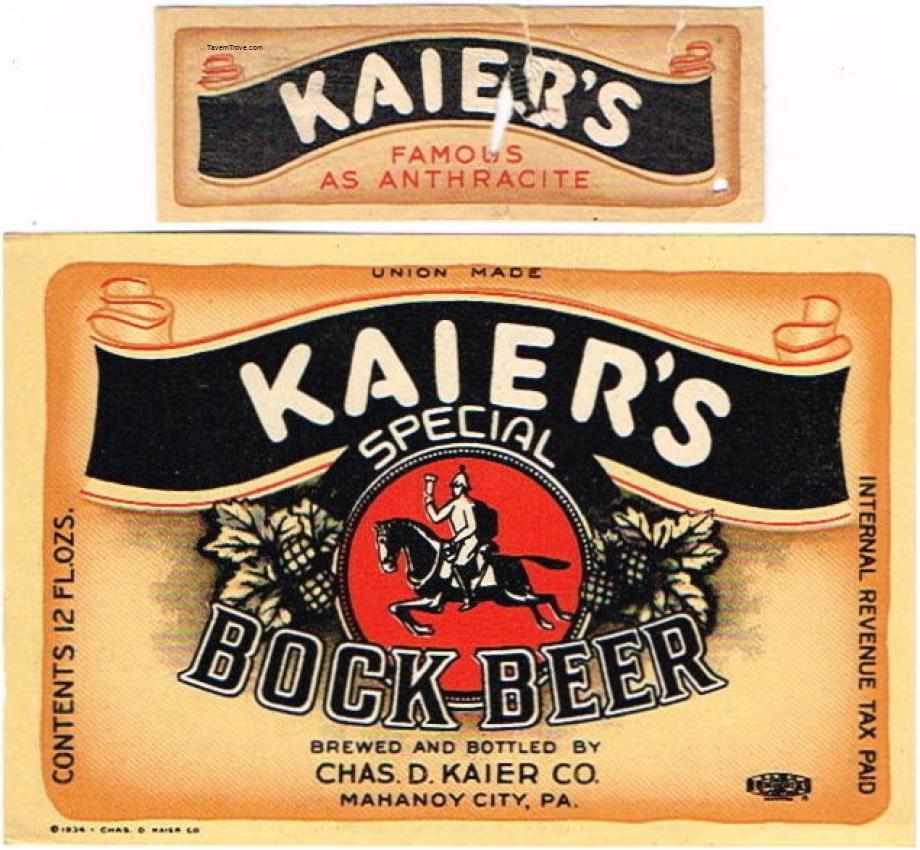 Kaier's Special Bock Beer