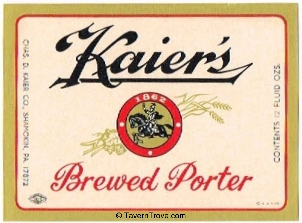 Kaier's Brewed Porter