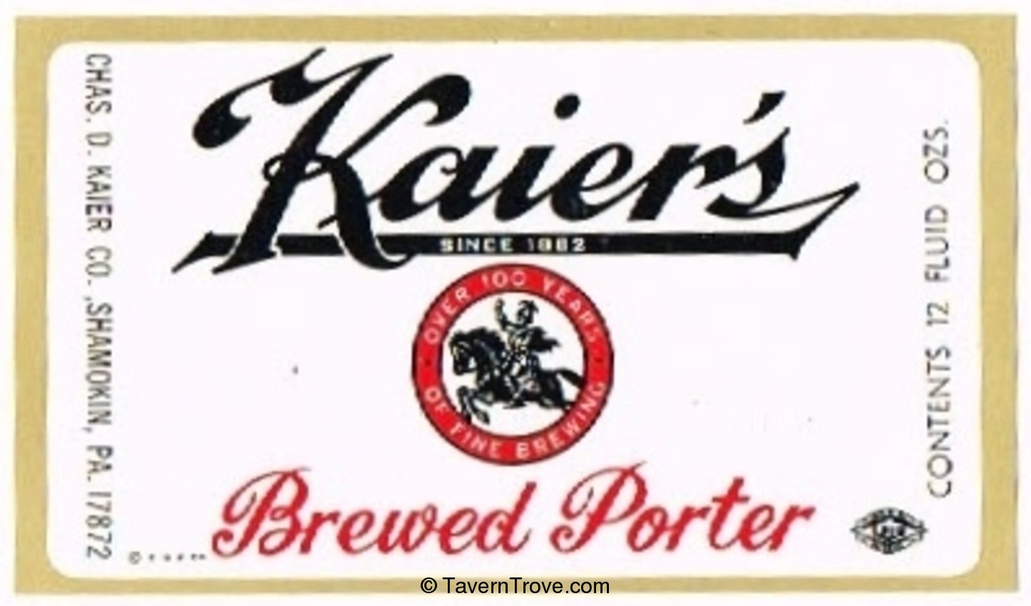 Kaier's Brewed Porter