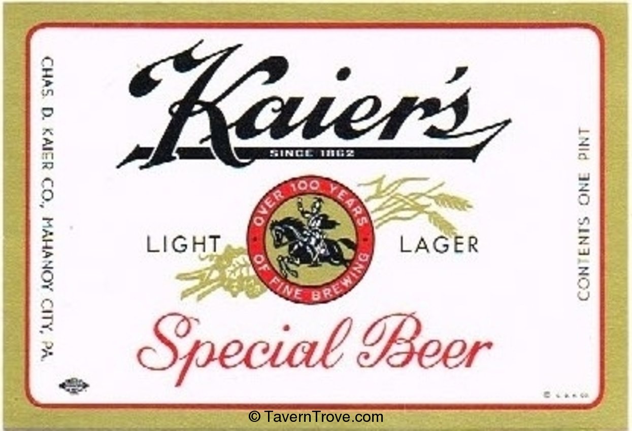 Kaier's Special Beer 