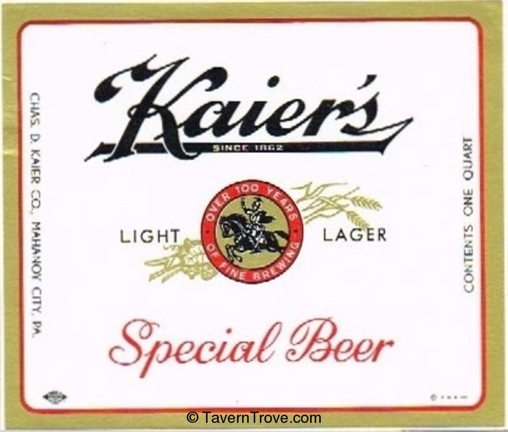 Kaier's Special Beer 